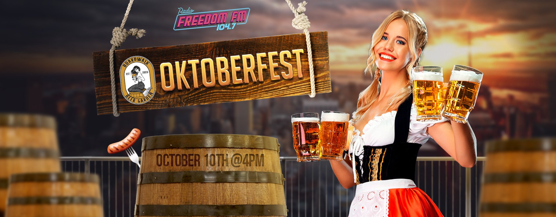 Octoberfest Freedom FM @Boardwalk Beer Garden